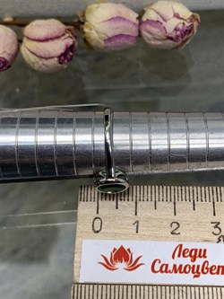 *Кольцо р.18,5 Зеленый Фианит арт. к1075р132-р.18,5-153, (Вес около 1,3 г) - фото 228224 *Кольцо р.18,5 Зеленый Фианит арт. к1075р132-р.18,5-153, (Вес около 1,3 г) - фото 228224