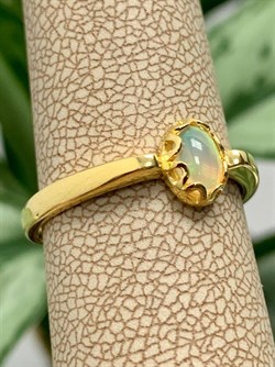 *Кольцо р.18,5 Опал Эфиопия арт. К-3797злк1170-373 (Вес около 1,76 г) - фото 228314