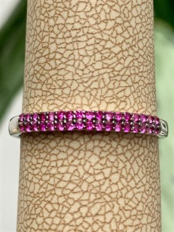 *Кольцо р.18,5 Розовый Фианит Микро вставки арт. к-7192р215-121 (Вес 1,46 г) - фото 228332