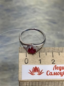 *Кольцо р.18,5 Сердце синт. Рубин арт. К-3929рс91500-465 Вес 2,15 г - фото 228342 *Кольцо р.18,5 Сердце синт. Рубин арт. К-3929рс91500-465 Вес 2,15 г - фото 228342