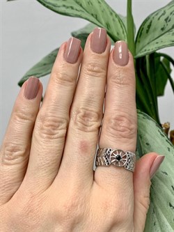 *Кольцо р.18,5 Черный Фианит арт. 310084-216р-979 (Вес 5,16 г) - фото 228391 *Кольцо р.18,5 Черный Фианит арт. 310084-216р-979 (Вес 5,16 г) - фото 228391