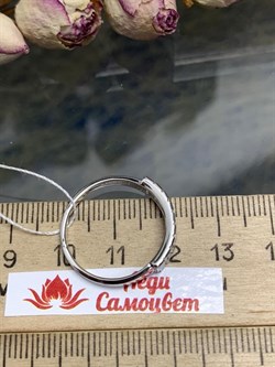 *Кольцо р.19 Белый Фианит арт. 1-199р200-611 (Вес около 1,8 г) - фото 228414