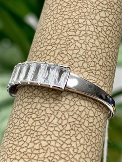 *Кольцо р.19 Белый Фианит арт. 1-199р200-611 (Вес около 1,8 г) - фото 228418