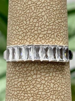 *Кольцо р.19 Белый Фианит арт. 1-199р200-611 (Вес около 1,8 г) - фото 228419