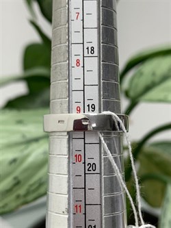 *Кольцо р.19,5 Черный Фианит арт. 1-261чр216-472 (Вес около 3,38 г) - фото 228471