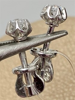 *Пуссеты Белый Фианит арт. 404012-845р-836 Вес 1,4 г - фото 228883 *Пуссеты Белый Фианит арт. 404012-845р-836 Вес 1,4 г - фото 228883