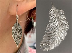 *Серьги Листики Петли арт. 15927-094 Вес 4,79 г - фото 228912 *Серьги Листики Петли арт. 15927-094 Вес 4,79 г - фото 228912