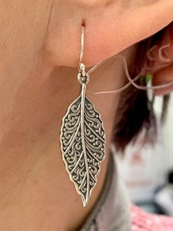 *Серьги Листики Петли арт. 15927-094 Вес 4,79 г - фото 228913 *Серьги Листики Петли арт. 15927-094 Вес 4,79 г - фото 228913