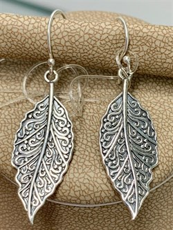 *Серьги Листики Петли арт. 15927-094 Вес 4,79 г - фото 228917 *Серьги Листики Петли арт. 15927-094 Вес 4,79 г - фото 228917