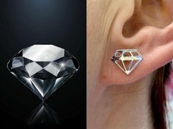 *Серьги Пусеты арт. 21314р-018 (Вес 1,6 г) - фото 228935 *Серьги Пусеты арт. 21314р-018 (Вес 1,6 г) - фото 228935