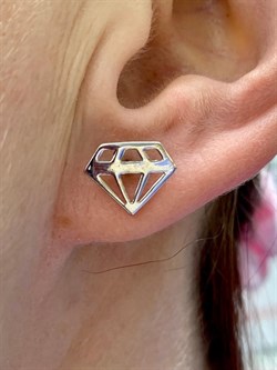 *Серьги Пусеты арт. 21314р-018 (Вес 1,6 г) - фото 228937 *Серьги Пусеты арт. 21314р-018 (Вес 1,6 г) - фото 228937