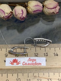 *Серьги Турмалин синт арт. 2-199р2-899 (Вес около 2,92 г) - фото 228994