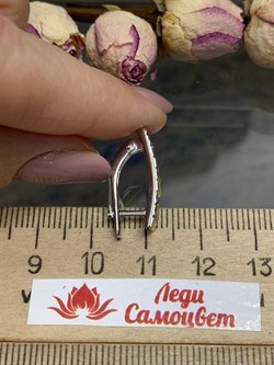 *Серьги Турмалин синт арт. 2-199р2-899 (Вес около 2,92 г) - фото 228996