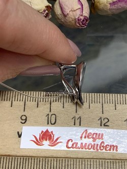 *Серьги Белый Фианит арт. E09221р-435 (Вес около 6.28 г) - фото 229010