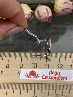 *Серьги Белый Фианит арт. E09221р-435 (Вес около 6.28 г) - фото 229011