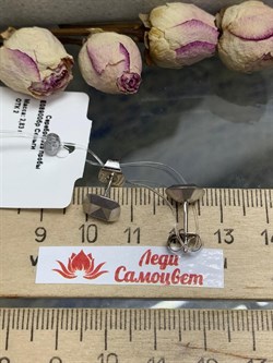 *Серьги Пусеты арт. E08900бр-752 (Вес около 2,83 г) - фото 229217