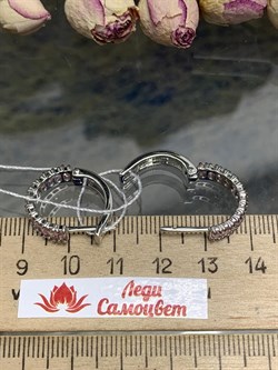 *Серьги Конго Розовый Фианит арт. 2-261р221-875 (Вес около 4,37 г) - фото 229222 *Серьги Конго Розовый Фианит арт. 2-261р221-875 (Вес около 4,37 г) - фото 229222