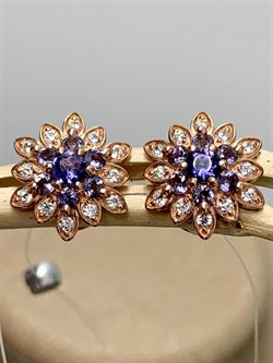 *Серьги Пусеты Иолит Африка арт. С-3826зс412400-680 Вес 2,77 г - фото 229340 *Серьги Пусеты Иолит Африка арт. С-3826зс412400-680 Вес 2,77 г - фото 229340