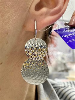 *Серьги арт. CTE-13954-L022-HAM-964 (Вес около 7,39 г) - фото 229376