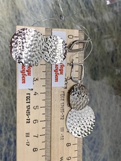 *Серьги арт. CTE-13954-L022-HAM-964 (Вес около 7,39 г) - фото 229379