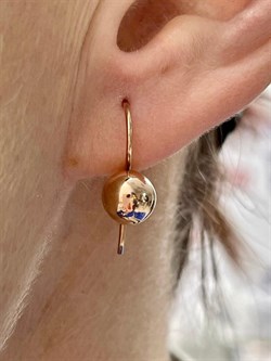 *Серьги Петли арт. С-0011з-403 (Вес около 1,7 г) - фото 229387 *Серьги Петли арт. С-0011з-403 (Вес около 1,7 г) - фото 229387