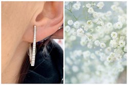 *Серьги Приепки Белый Фианит арт. 402011-178-102 (Вес около 4,15 г) - фото 229398 *Серьги Приепки Белый Фианит арт. 402011-178-102 (Вес около 4,15 г) - фото 229398