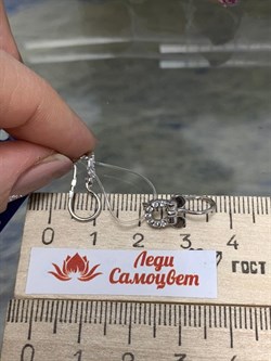 *Серьги Петли Детские Белый Фианит арт. 402011-206р-170 (Вес 1,35 г) - фото 229410 *Серьги Петли Детские Белый Фианит арт. 402011-206р-170 (Вес 1,35 г) - фото 229410