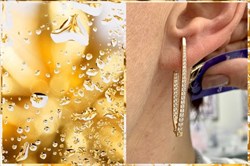 *Серьги Прищепки Белый Фианит арт. 402012-195з-252 (Вес около 5,77 г) - фото 229448 *Серьги Прищепки Белый Фианит арт. 402012-195з-252 (Вес около 5,77 г) - фото 229448