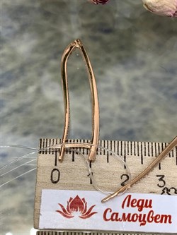 *Серьги Прищепки Белый Фианит арт. 402012-195з-252 (Вес около 5,77 г) - фото 229456 *Серьги Прищепки Белый Фианит арт. 402012-195з-252 (Вес около 5,77 г) - фото 229456