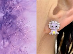 *Серьги Детские Эмаль Фианит арт. сдр2-00р216-132 (Вес 2,45 г) - фото 229601 *Серьги Детские Эмаль Фианит арт. сдр2-00р216-132 (Вес 2,45 г) - фото 229601