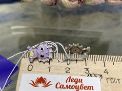 *Серьги Детские Эмаль Фианит арт. сдр2-00р216-132 (Вес 2,45 г) - фото 229606 *Серьги Детские Эмаль Фианит арт. сдр2-00р216-132 (Вес 2,45 г) - фото 229606