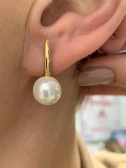 *Серьги Белый Жемчуг арт. 2320241557з-974 (Вес около 5,05 г) - фото 229640