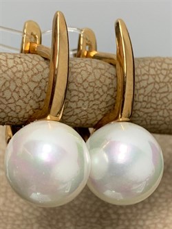 *Серьги Белый Жемчуг арт. 2320241557з-974 (Вес около 5,05 г) - фото 229644