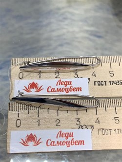 *Серьги Петли Белый Родий арт. 2-1720р-122 Вес 3,44 г - фото 229667