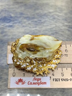 *Брошь Королевский Янтарь Эмаль Эксклюзив арт. 725094п-718 Вес 21,17 г - фото 229795 *Брошь Королевский Янтарь Эмаль Эксклюзив арт. 725094п-718 Вес 21,17 г - фото 229795