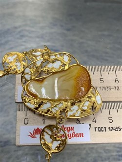 *Браслет р.17-20 Королевский Янтарь Эмаль Эксклюзив арт. 724094п-340 Вес 21,94 г - фото 229815 *Браслет р.17-20 Королевский Янтарь Эмаль Эксклюзив арт. 724094п-340 Вес 21,94 г - фото 229815
