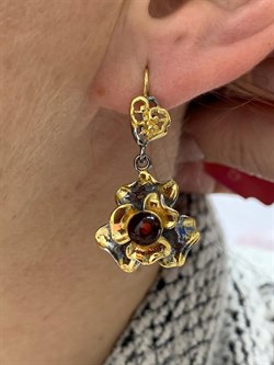 *Серьги Янтарь арт. 821904к-558 Вес 7,99 г - фото 229873 *Серьги Янтарь арт. 821904к-558 Вес 7,99 г - фото 229873