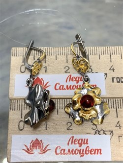 *Серьги Янтарь арт. 821904к-558 Вес 7,99 г - фото 229875 *Серьги Янтарь арт. 821904к-558 Вес 7,99 г - фото 229875