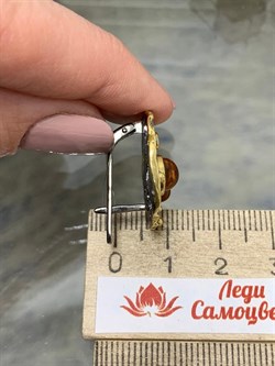 *Серьги Янтарь арт. 821917к-528 Вес 9,63 г - фото 229902 *Серьги Янтарь арт. 821917к-528 Вес 9,63 г - фото 229902