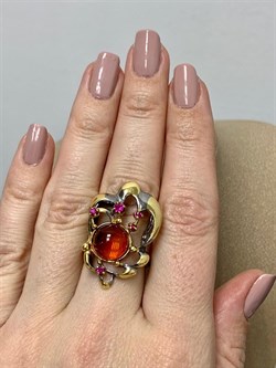 *Кольцо р.17 Янтарь арт. 820989к-901 Вес 5,34 г - фото 229916 *Кольцо р.17 Янтарь арт. 820989к-901 Вес 5,34 г - фото 229916