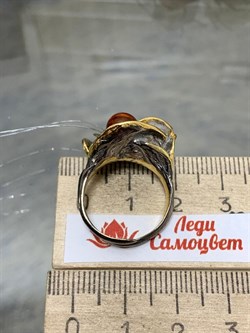 *Кольцо р.16,75 Янтарь арт. 820931к-672 Вес 7,81 г - фото 229935 *Кольцо р.16,75 Янтарь арт. 820931к-672 Вес 7,81 г - фото 229935