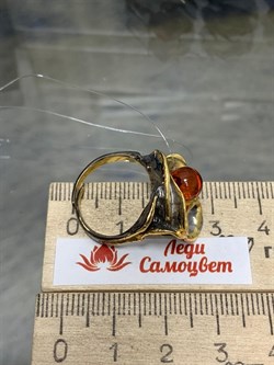 *Кольцо р.16,75 Янтарь арт. 820931к-672 Вес 7,81 г - фото 229936 *Кольцо р.16,75 Янтарь арт. 820931к-672 Вес 7,81 г - фото 229936