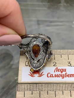*Кольцо р.19 Янтарь арт. 820865к-433 Вес 6,58 г - фото 229972 *Кольцо р.19 Янтарь арт. 820865к-433 Вес 6,58 г - фото 229972