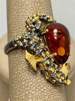 *Кольцо р.19 Янтарь арт. 820865к-433 Вес 6,58 г - фото 229974 *Кольцо р.19 Янтарь арт. 820865к-433 Вес 6,58 г - фото 229974