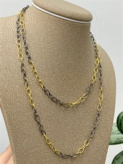 *Цепь р.60 Якорь Черный Родий Лимонная Позолота арт. 823000пчр-039 Вес 6,14 г - фото 230670 *Цепь р.60 Якорь Черный Родий Лимонная Позолота арт. 823000пчр-039 Вес 6,14 г - фото 230670