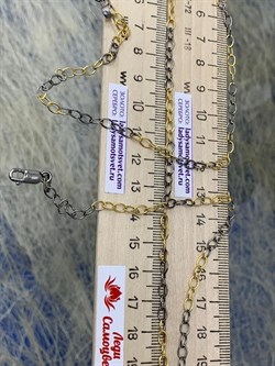 *Цепь р.60 Якорь Черный Родий Лимонная Позолота арт. 823000пчр-039 Вес 6,14 г - фото 230674 *Цепь р.60 Якорь Черный Родий Лимонная Позолота арт. 823000пчр-039 Вес 6,14 г - фото 230674