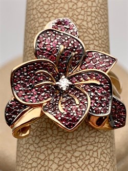 *Кольцо р.17,5 Родолит цв Красное арт. 01-01225-01-075-01-02-1044161659225 (вес 9,18 г) - фото 231595 *Кольцо р.17,5 Родолит цв Красное арт. 01-01225-01-075-01-02-1044161659225 (вес 9,18 г) - фото 231595