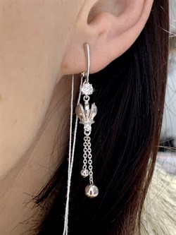 *Серьги Короны Белый Фианит арт. 02-4522-00-401-0200-69-815 Вес 3,62 г - фото 231825 *Серьги Короны Белый Фианит арт. 02-4522-00-401-0200-69-815 Вес 3,62 г - фото 231825