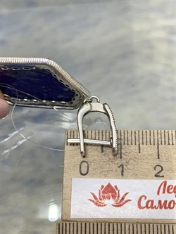 *Серьги Микс Марказит Лазурит арт. M201941-812 вес 16,7 г - фото 231961 *Серьги Микс Марказит Лазурит арт. M201941-812 вес 16,7 г - фото 231961