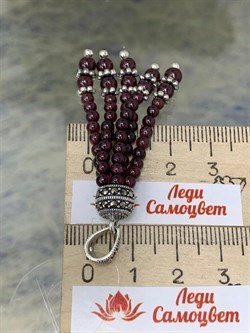 *Подвеска Микс Марказит Гранат Альмандин арт. HP718SP-883 вес 9,3 г - фото 232226